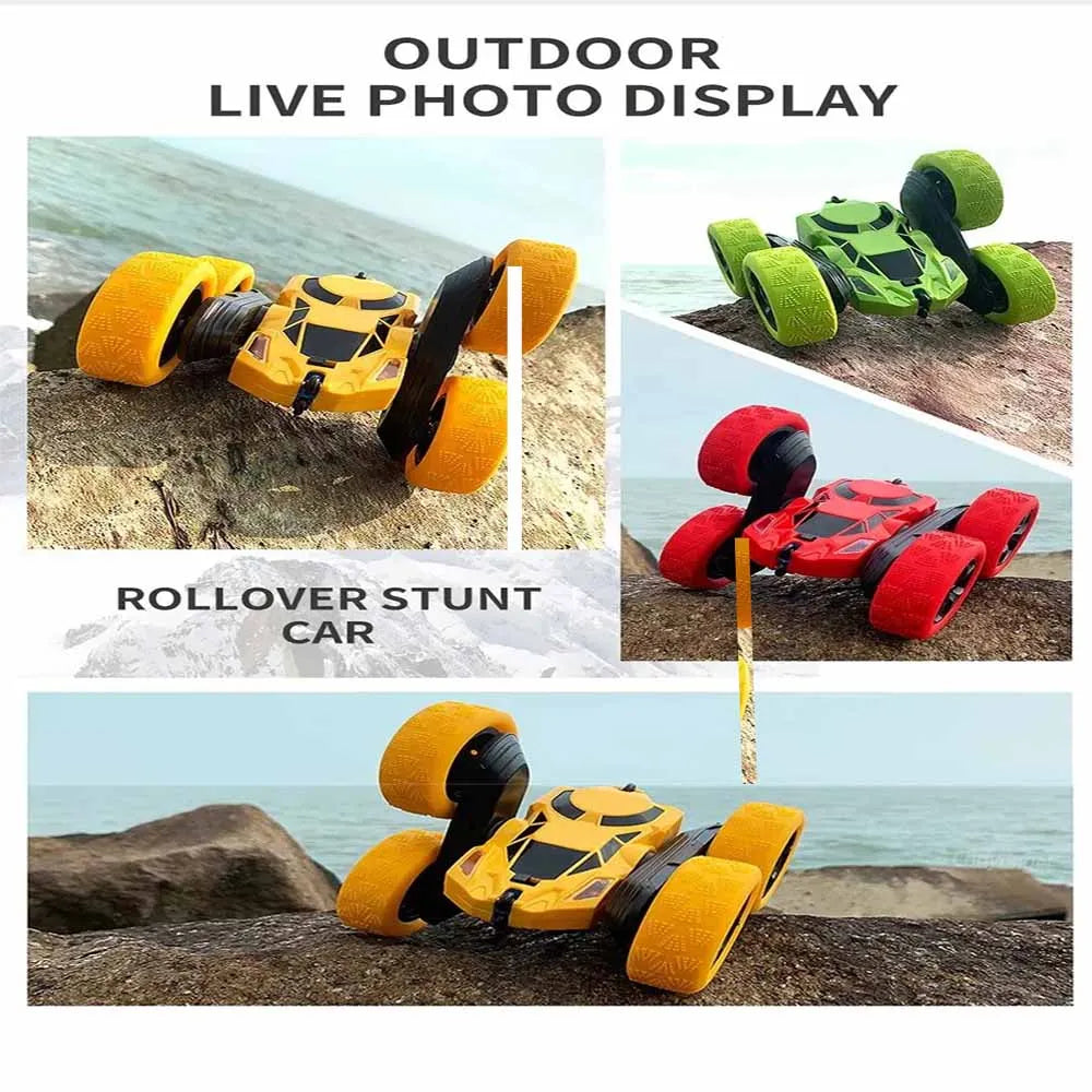 Rc Stunt Car Kids Double Sided Flip Remote Control Cars 2.4G High Speed 360° Rotation Drift Auto Toys Gifts for Boy Girl