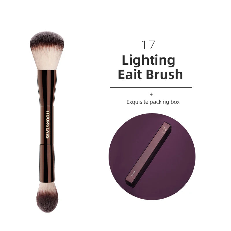 Hourglass Makeup Brushes Powder Foundation Concealer Blusher Bronzer Eye Shadow Eyebrow Eyeliner Sculpting Brush