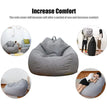 Large Small Lazy Sofas Cover Chairs without Filler Linen Cloth Lounger Seat Bean Bag Pouf Puff Couch Tatami Living Room Beanbags