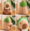 Lotus leaf Capybara Plush Toy  Oyster Bee Bckpack Capibara Cosplay Unicorn Dinosaur Boba Bread Ring Decor Stuffed Animals