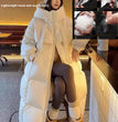 Fashions Long Women's Winter Down Jacket Loose Hooded Coats Thicken Warm White Duck Down Jacket High-end Parkas Light Outwear