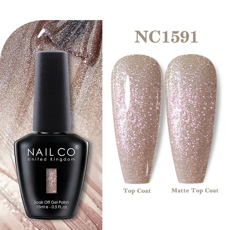 NAILCO 15ml Nail Gel Polish Vernis Semi Permanent UV Varnish Nails Art Manicure Design TOP BASE Hybrid Nail Supplies Nail Glue