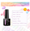 MEET ACROSS 12Pcs/Set 7ml Macaron Gel Nail Polish With Box Semi Permanent UV Gel  Soak Off Nail Art Kit Varnish For Manicure