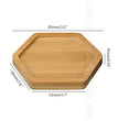 14 Style Round Square Flower Pots Planter Bamboo Tray Wood Holder Home Decor Gardening Supply Anti-Fade Simple Elegant Design