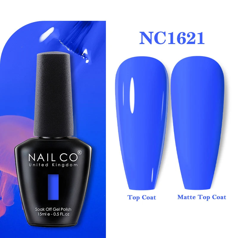 NAILCO 15ml Nail Gel Polish Vernis Semi Permanent UV Varnish Nails Art Manicure Design TOP BASE Hybrid Nail Supplies Nail Glue