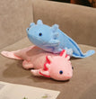 45cm Kawaii Colorful Newt Plush Toy Stuffed Cute Axolotl Salamander Fuzzy Plush Fish Appeasing Long Pillow Cushion Kids Gift