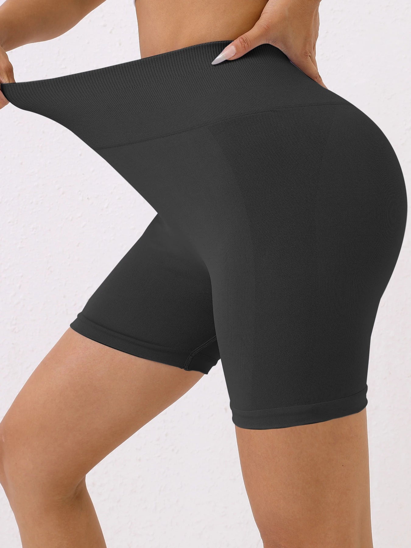 Butt Lifting Seamless Gym Shorts Women Skinny Stretch High Waist Shorts Coquette Exercise Activewear