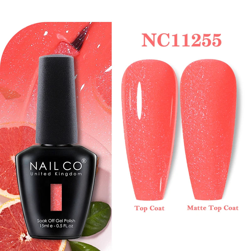 NAILCO 15ml Nail Gel Polish Vernis Semi Permanent UV Varnish Nails Art Manicure Design TOP BASE Hybrid Nail Supplies Nail Glue