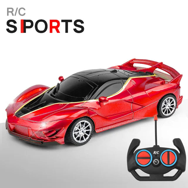 1/18 RC Car LED Light 2.4G Radio Remote Control Sports Cars For Children Racing High Speed Drive Vehicle Drift Boys Girls Toys