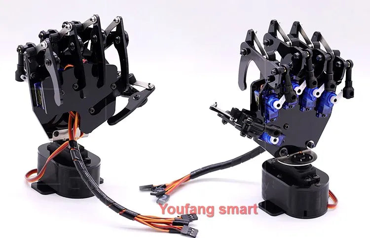 6 Dof Robotic Arm with 5 Dof Bionic Robot Hand Finger Claw for Arduino For Raspberry Pi 5 Kit Programmable Manipulator Project