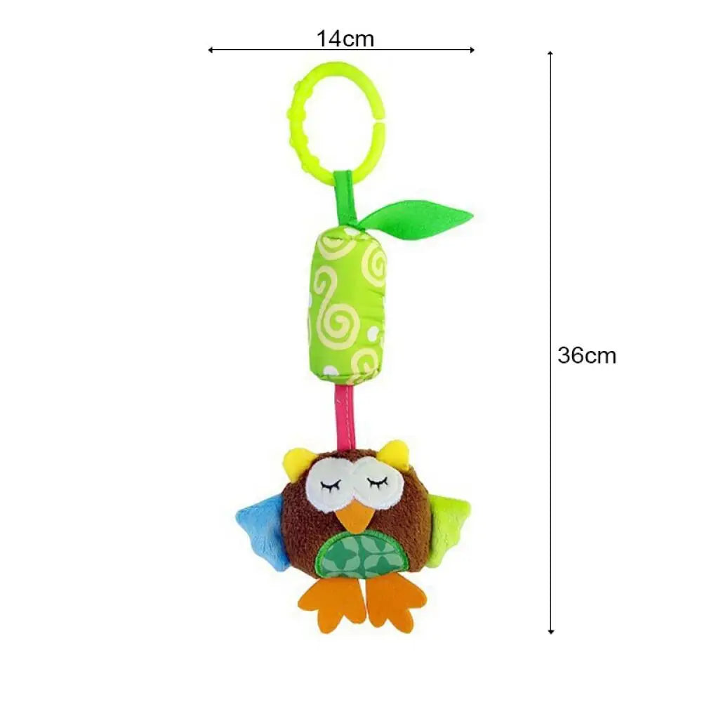 11pcs optional,baby crib bell rattle baby stroller hanging bell multifunctional pinch bright colours to attract baby's attention