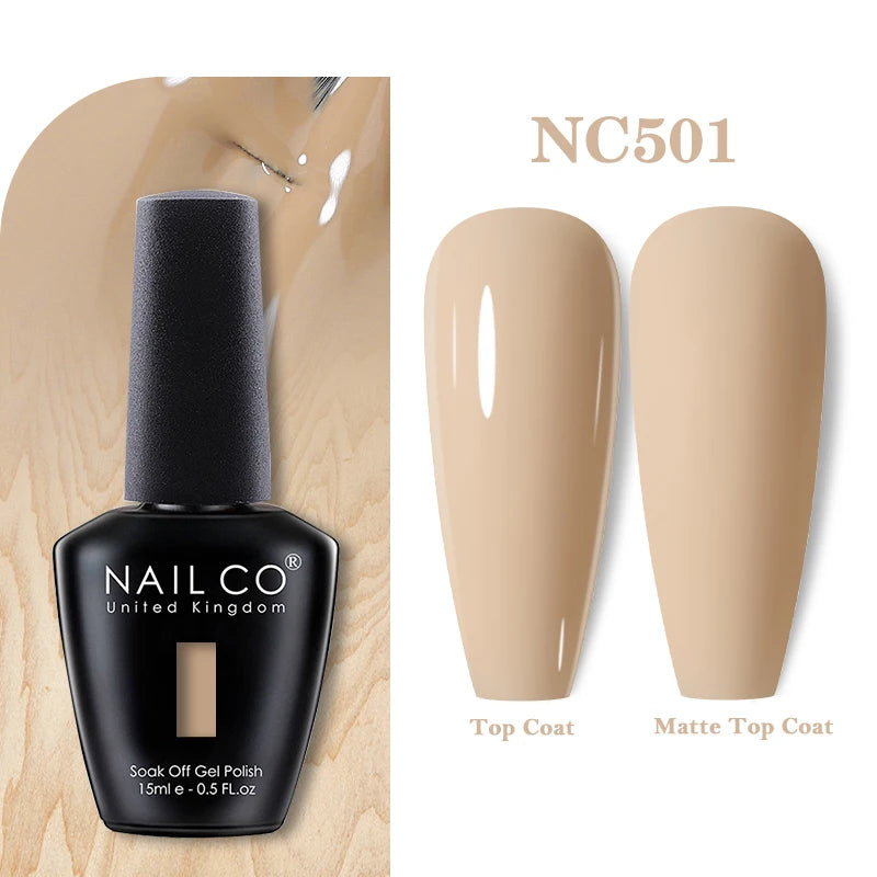 NAILCO 15ml Nail Gel Polish Vernis Semi Permanent UV Varnish Nails Art Manicure Design TOP BASE Hybrid Nail Supplies Nail Glue