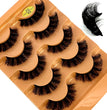 5pairs Classic Hybrid Volume Lashes New Arrival Wispy D Curl Short Russian Strip Lashes Makeup False Eyelashes