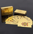 Gold Foil Poker Card Euro Style Plastic Playing Cards Waterproof Card Game Props Magic Tools Holiday Collectibles Party Gifts