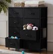 Dresser for Bedroom, Chest/Closet Storage with 8 Drawers, Clothes Organizers Tower with Fabric Bins, bedroom furniture