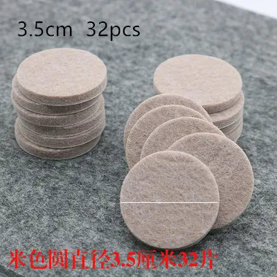 18-128 pcs Felt Chair Leg Pads 5mm Thick  Floor Scratch Protector Mat Mute Non-slip Self Adhesive DIY Furniture Accessories