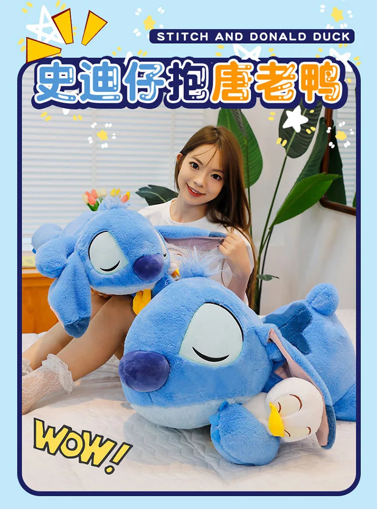 Disney Plush Doll Stitch Lilo Doll Cute Duck Stitch Plush Stuffed Toy Christmas Children's Birthday Gift Kawaii Decoration Toys