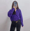 TRAF Women Shirt Multicolour Button Up Shirt Women Summer Long Sleeve Top Female Streetwear Oversize Shirts And Blouses