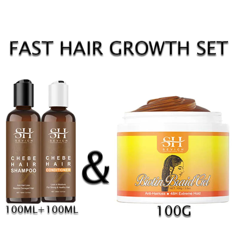 Sevich Chebe Hair Loss Treatment Spray Traction Alopecia Chebe Powder Essential Oil Africa Crazy Hair Growth Products Hair Care