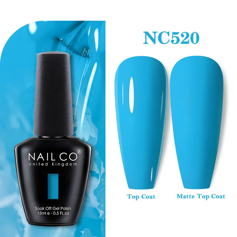 NAILCO 15ml Nail Gel Polish Vernis Semi Permanent UV Varnish Nails Art Manicure Design TOP BASE Hybrid Nail Supplies Nail Glue