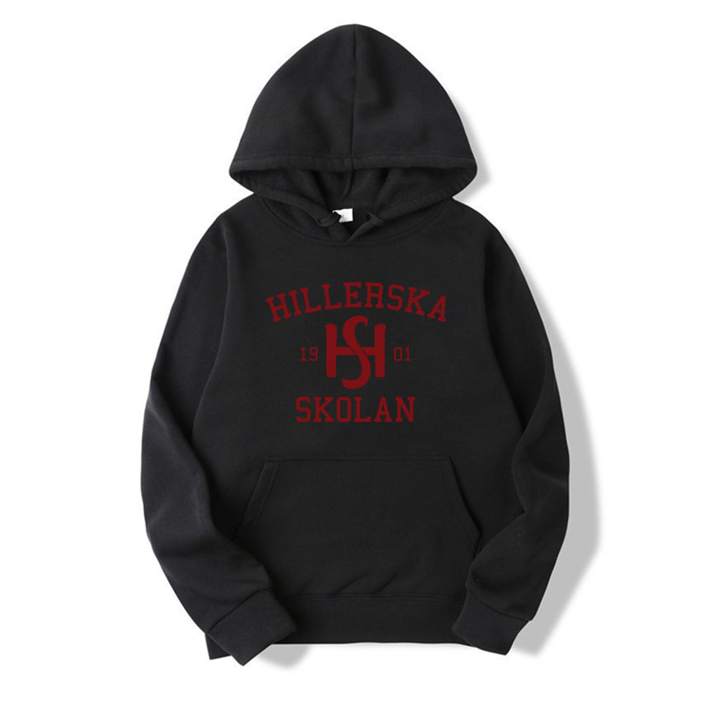 Young Royals Hillerska Skolan Hoodie Hillerska Skolan Unisex Hooded Sweatshirt Graphic Hoodies Long Sleeve Pullover Tv Show Tops