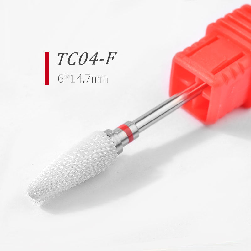 Ceramic Nail Drill Bits Milling Cutter Nail Files Grinding Head Electric Pedicure Manicure Polish Cuticle Clean Nail Art Tools