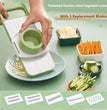 Kitchen Manual Vegetable Slicer Stainless Steel Vegetable Slicer Shredder Cutter Potato Shredders Garlic Carrot Grater Chopper