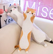 Children's Toy Stuffed Animal Pillow Cute Cat Pillow Soft Plush Long Cat Pillow Birthday Gift