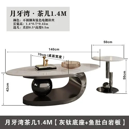 Nordic Living Room Coffee Tables Modern Design Decor Oval Coffee Tables Minimalist Mesa De Centro De Sala Home Furniture