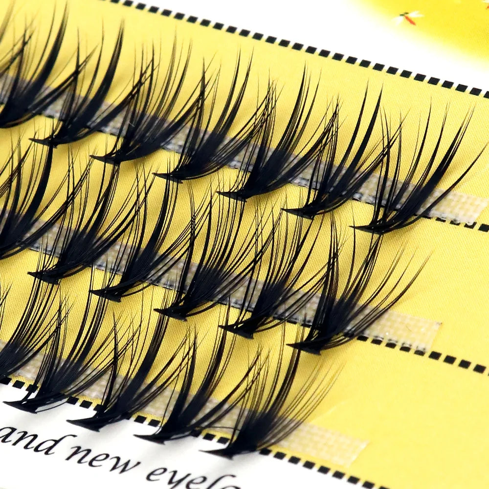 20/30/40D Cluster Eyelashes Natural Eyelash extension Indiviual bunches 1 box/60 bundle makeup Tools Soft box Lashes wholesale