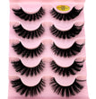 5pairs Classic Hybrid Volume Lashes New Arrival Wispy D Curl Short Russian Strip Lashes Makeup False Eyelashes