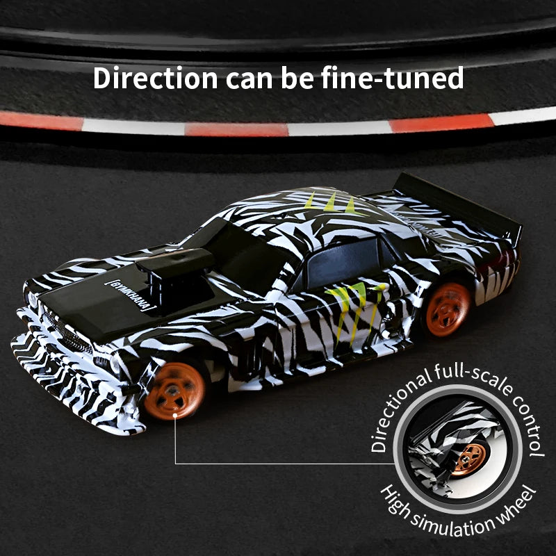 ZWN 1/43 2.4G Mini RC Car 4WD Radio Remote Control Drift Cars Professional GTR Model High Speed Racing Toys for Children Gifts