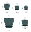 Resin Indoor Planter Flower Pots Wide Mouth Garden Pots Great for All House Plants