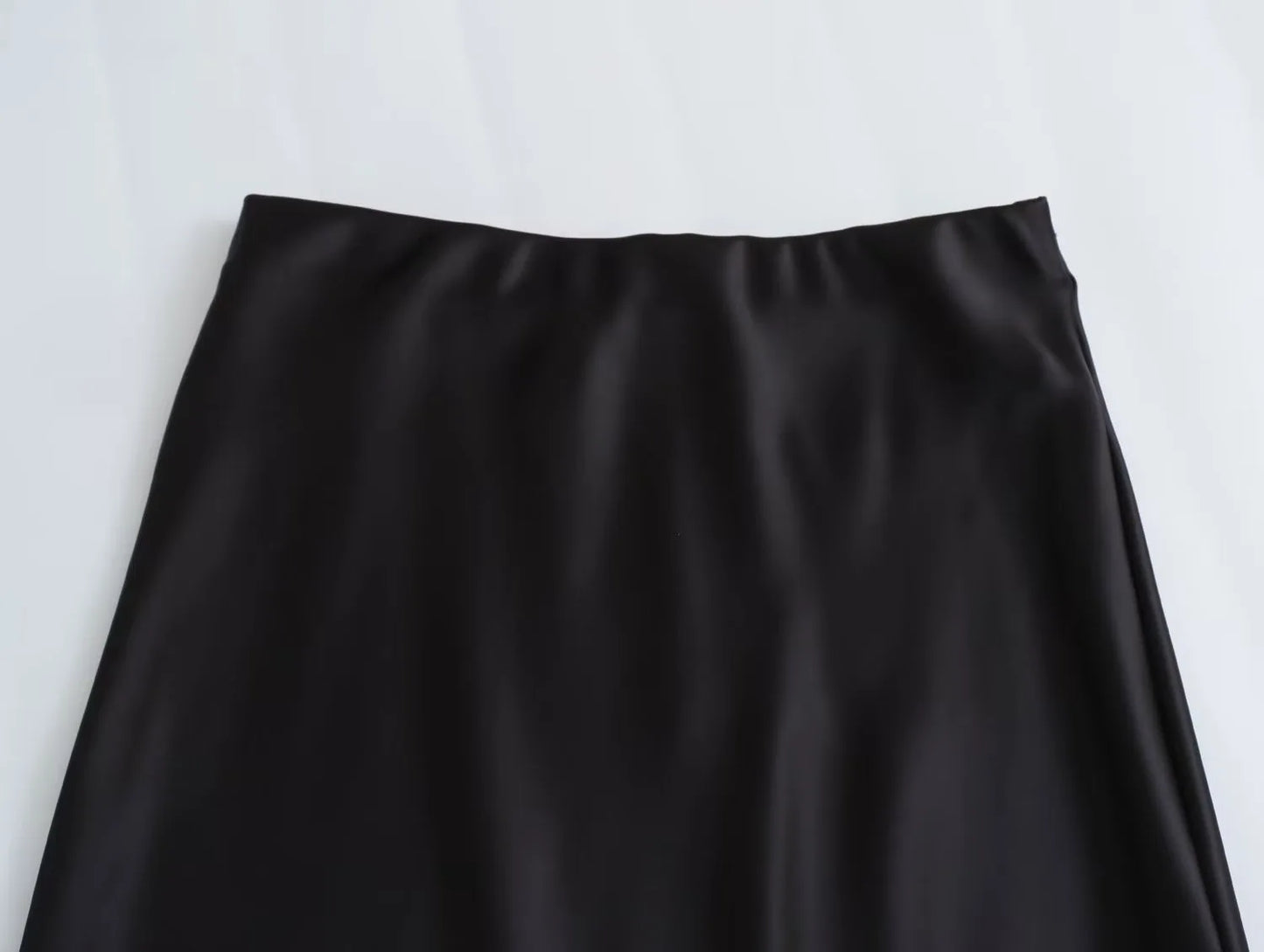 Ladies Satin Skirt Women High Waist Long Skirts For Women Spring Summer Black Midi Skirt Office Lady Elegant Women's Skirts