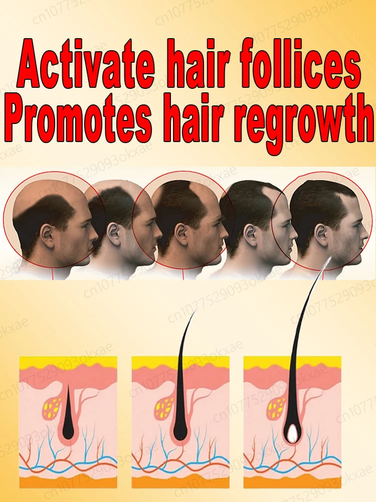 Hair growth essential oil, effectively repair baldness and hair loss, new hair growth