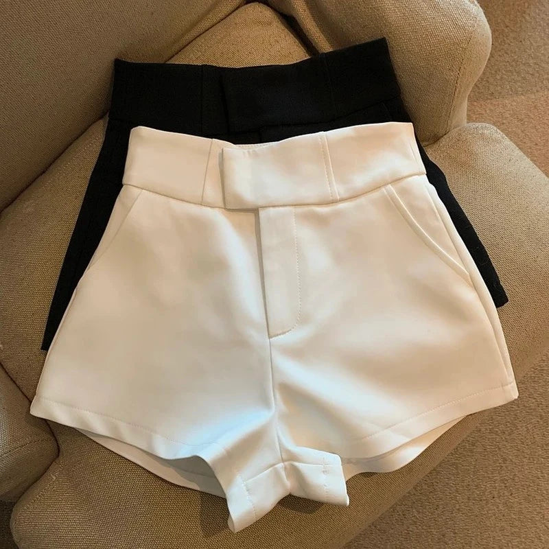 Women Shorts Mooyufon Black Shorts Women Harajuku Elegance High Waisted Shorts A Line Slim Casual Hot Girl Straight Pants Sexy