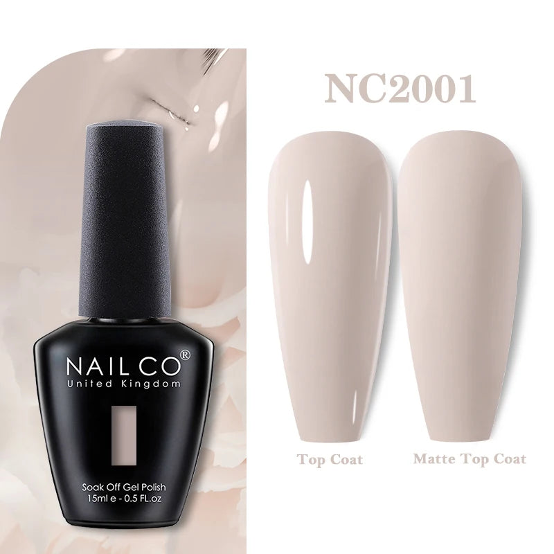 NAILCO 15ml Nail Gel Polish Vernis Semi Permanent UV Varnish Nails Art Manicure Design TOP BASE Hybrid Nail Supplies Nail Glue