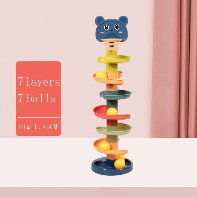 Montessori Baby Toy Children Montessori Educational Toys For Babies Rolling Ball Stacking Track Baby Education Toys Children