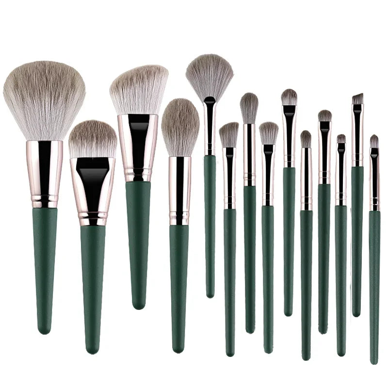 14Pcs Makeup Brushes Soft Fluffy Makeup Tools Cosmetic Powder Eye Shadow Foundation Blush Blending Beauty Make Up Brush