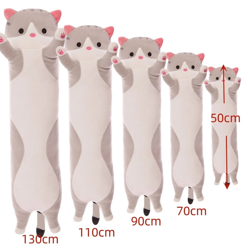 Children's Toy Stuffed Animal Pillow Cute Cat Pillow Soft Plush Long Cat Pillow Birthday Gift