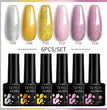 LILYCUTE 6Pcs/Set Gel Nail Polish Popular Colors In Autumn Semi Permanent Soak Off UV LED Nail Art Gels Nail Gel Polish