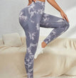 Seamless High Waist Leggings Women Tie Dye Leggings Fitness Sports Running Yoga Pants Hip Liftting Elastic Knitting Tights