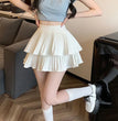 Mini Skirt Cute Sexy Balletcore Elastic High Waist Ball Gown Ruffle Patchwork Lolita Skirt Short Korean Sweet Y2K Women Clothing