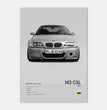 Pop Black and White Luxury Car Poster Aesthetics Supercar Sports Car Canvas Print Wall Art Garage Room Decor