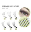 GLAMLASH L/LU/M W Shape Eyelash Extension 3D Premade Volume Fan Lashes W Style YY Lashes Faux Mink Volume Lashes Natural Eyelash