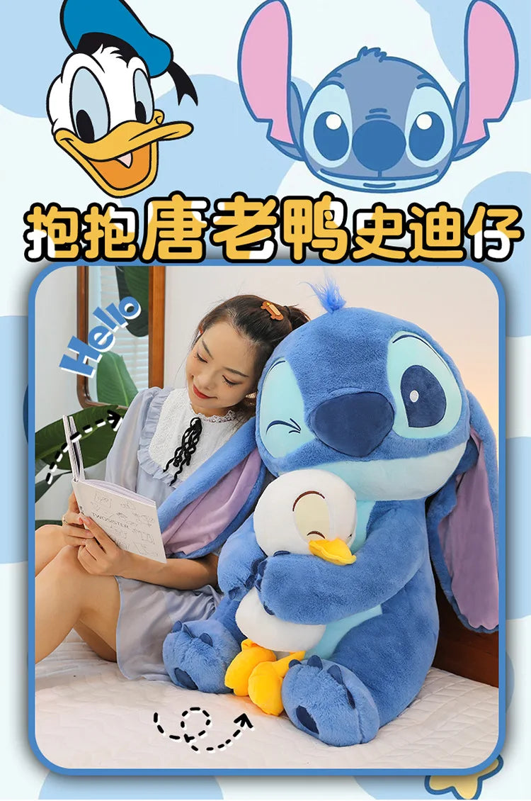 Disney Plush Doll Stitch Lilo Doll Cute Duck Stitch Plush Stuffed Toy Christmas Children's Birthday Gift Kawaii Decoration Toys