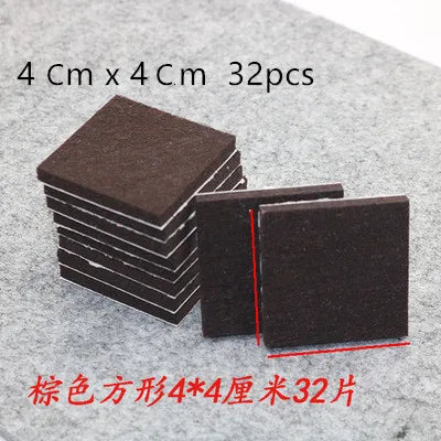 18-128 pcs Felt Chair Leg Pads 5mm Thick  Floor Scratch Protector Mat Mute Non-slip Self Adhesive DIY Furniture Accessories