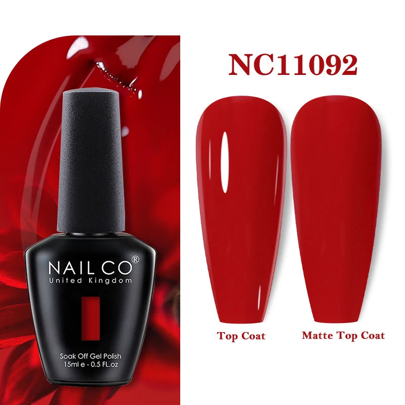 NAILCO 15ml Nail Gel Polish Vernis Semi Permanent UV Varnish Nails Art Manicure Design TOP BASE Hybrid Nail Supplies Nail Glue