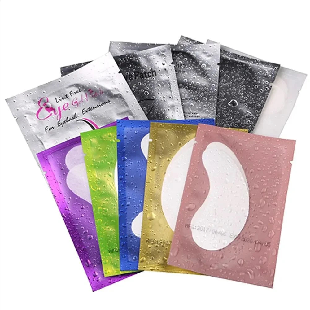 MJ 100 Pairs Eye Pad Eyelash Pad Gel Patch Patch Grafted Under The Eyelashes For False Eyelash Extension Paper Sticker Makeup