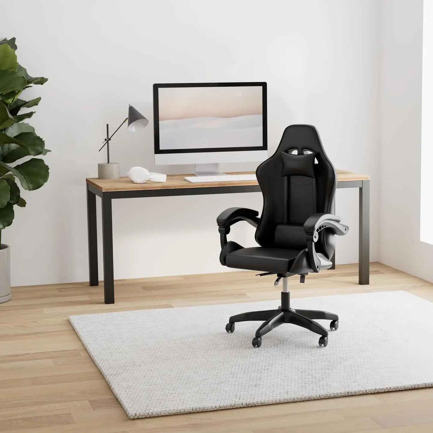 Gaming Chair, Backrest and Seat Height Adjustable Swivel Recliner Racing Office Computer Ergonomic Video Game Chair